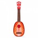 Chitara ukulele pentru copii cu 4 corzi Ecotoys MJ030 - Capsuna