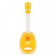 Chitara ukulele pentru copii cu 4 corzi Ecotoys MJ030 - Portocala