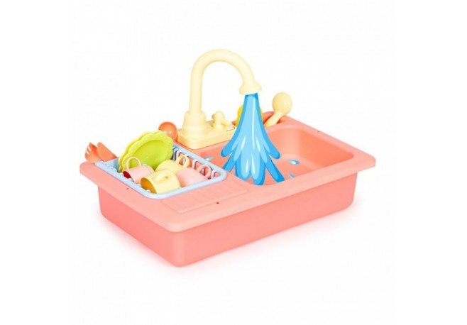Chiuveta pentru copii cu 12 accesorii incluse Ecotoys HC485046
