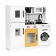 Bucatarie din lemn cu accesorii sunete si LED-uri Ecotoys PLK562