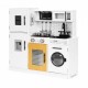 Bucatarie din lemn cu accesorii sunete si LED-uri Ecotoys PLK562