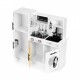 Bucatarie din lemn cu accesorii sunete si LED-uri Ecotoys PLK562