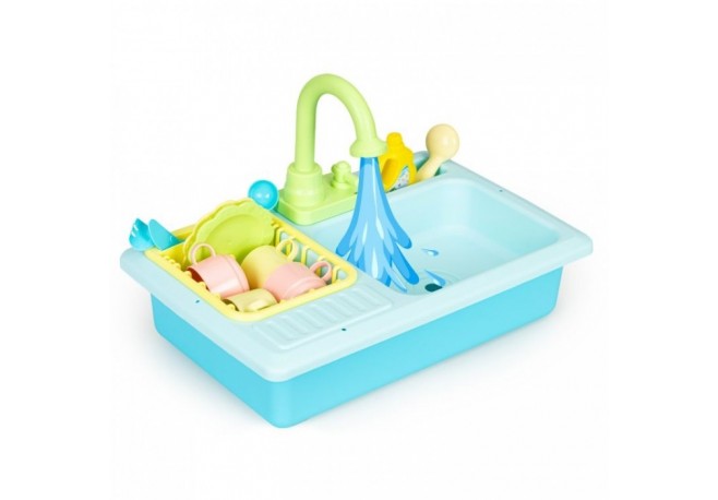 Chiuveta pentru copii cu 12 accesorii incluse Ecotoys HC485048