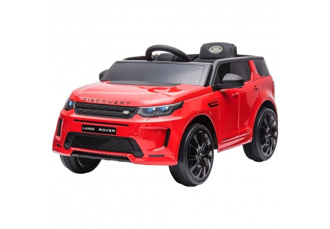 Masinuta electrica Chipolino SUV Land Rover Discovery cu scaun din piele si roti EVA red