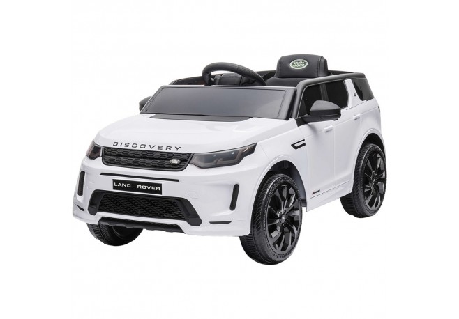 Masinuta electrica Chipolino SUV Land Rover Discovery cu scaun din piele si roti EVA white
