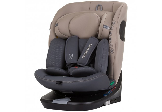 Scaun auto Chipolino Motion I-Size 40-150 cm macadamia cu sistem Isofix
