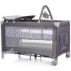 Patut pliabil cu saltea de infasat Chipolino Luna ash grey