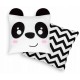 Cort de joaca pentru copii cu ghirlandalumini si 2 pernite Ricokids 740005 120 X 120 X 165 cm - Panda - Resigilat