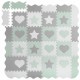 Salteluta de joaca 150 X 150 cm Ricokids 7505 - Gri - Mint - Resigilat