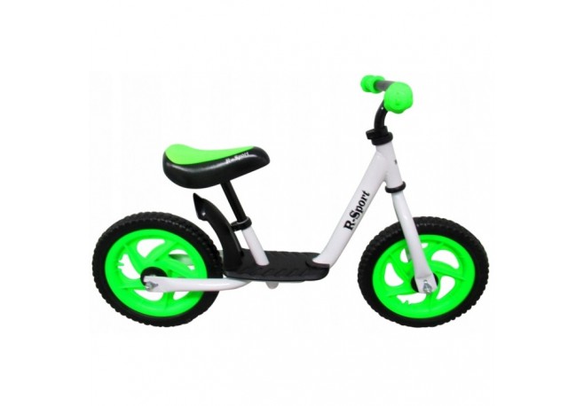 Bicicleta fara pedale cu suport pentru picioare R5 R-Sport - Verde - Resigilat