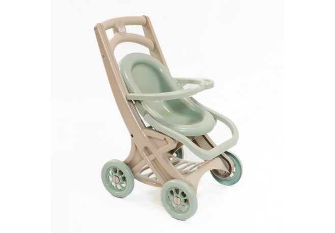 Carucior pentru papusa MyKids 0122/01eco Beige-Turquoise