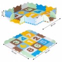 Salteluta de joaca tip puzzle cu pereti 25 elemente Ecotoys 3255 - Multicolor