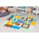Salteluta de joaca tip puzzle cu pereti 25 elemente Ecotoys 3255 - Multicolor