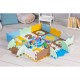 Salteluta de joaca tip puzzle cu pereti 25 elemente Ecotoys 3255 - Multicolor