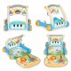 Antemergator educational 2 in 1 cu salteluta de joaca Huanger HE0637