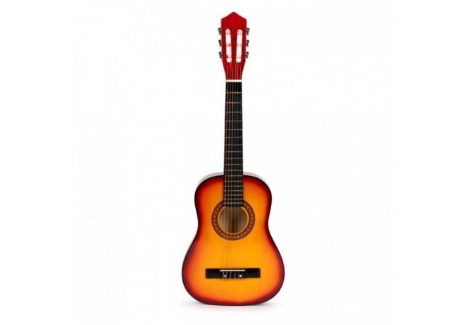 Chitara din lemn cu 6 corzi pentru copii 76 cm Ecotoys HX18022-30N