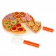Jucarie interactiva din lemn sub forma de pizza 27 elemente Ecotoys TL733030