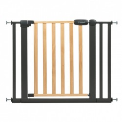 Poarta de siguranta 74-105 cm Kidwell Trasti - Negru