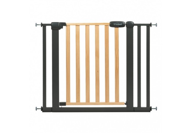 Poarta de siguranta 74-105 cm Kidwell Trasti - Negru