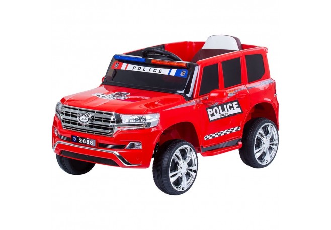 Masinuta electrica Chipolino SUV Police Patrol cu scaun din piele red