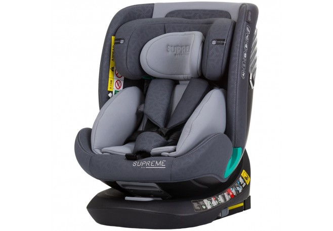 Scaun auto Chipolino Supreme I-Size 40-150 cm cu sistem Isofix granite
