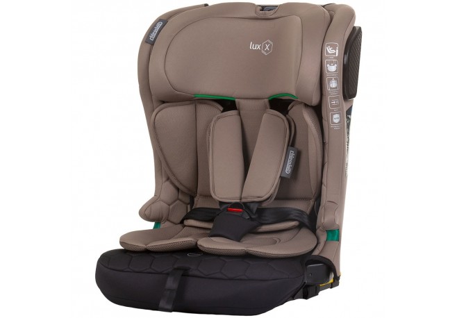 Scaun auto Chipolino Lux X I-Size 76-150 cm cu sistem Isofix macadamia