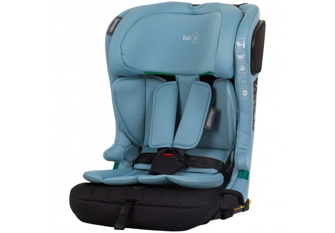 Scaun auto Chipolino Lux X I-Size 76-150 cm cu sistem Isofix pastel blue green