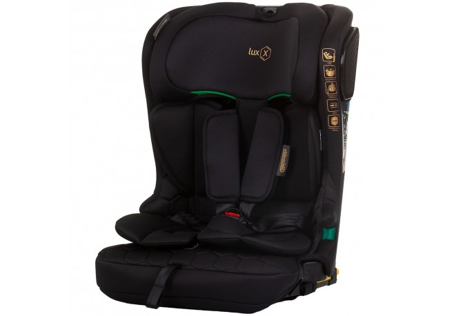 Scaun auto Chipolino Lux X I-Size 76-150 cm cu sistem Isofix obsidian