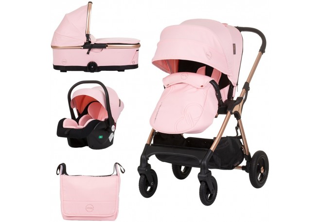 Carucior Chipolino Infinity 3 in 1 flamingo