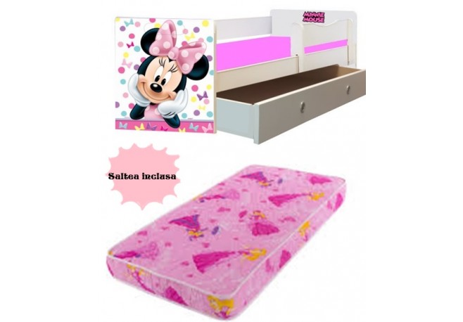 Pat copii junior Minnie sertar