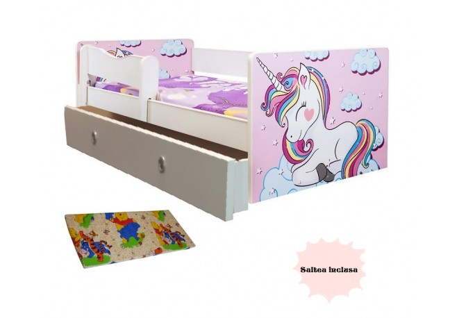 Pat copii junior Unicorn sertar