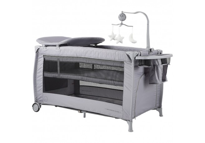 Patut pliabil Chipolino Bella ash grey