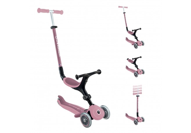 Trotineta Globber Go-Up 4 in 1 Active  ECOLOGIC roz pal