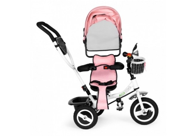 Tricicleta cu sezut rotativ Ecotoys JM-066-9L - Roz - Resigilat