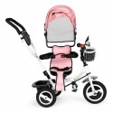 Tricicleta cu sezut rotativ Ecotoys JM-066-9L - Roz - Resigilat