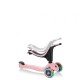 Trotineta Globber Go-Up Sporty 3 in 1 cu lumini culoare roz pastel
