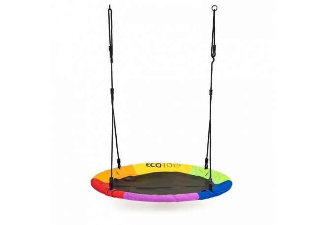 Leagan pentru copii ECOTOYS BOC100 cuib de barza cadru din otel galvanizat multicolor
