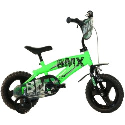 Bicicleta copii Dino Bikes 12 BMX negru si verde