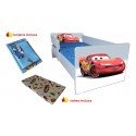 Pat copii Cars,saltea cadou,lenjerie inclusa