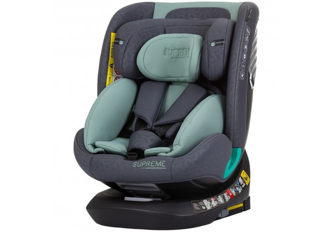 Scaun auto Chipolino Supreme I-Size 40-150 cm cu sistem Isofix pastel green