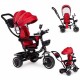 Tricicleta cu sezut rotativ Ecotoys JM-066-9 - Rosu - Resigilat (urme de montaj ambalaj murdar)