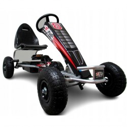 Kart cu pedale Gokart 4-10 ani roti gonflabile G5 R-Sport - Negru