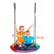 Leagan pentru copii ECOTOYS G-744 cuib de barza cadru din otel galvanizat - Multicolor