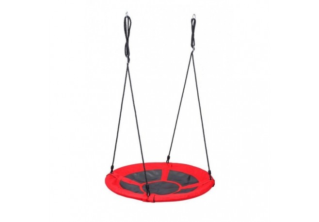 Leagan pentru copii ECOTOYS G-744 cuib de barza cadru din otel galvanizat - Rosu