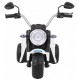 Motocicleta electrica MiniBike roti din plastic scaun tapitat 71x53x57 cm putere 6V - Alb