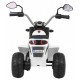 Motocicleta electrica MiniBike roti din plastic scaun tapitat 71x53x57 cm putere 6V - Alb