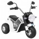 Motocicleta electrica MiniBike roti din plastic scaun tapitat 71x53x57 cm putere 6V - Alb