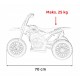 Motocicleta electrica HONDA CRF 450R roti din plastic 70x41x50 cm putere 30W - Verde