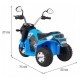 Motocicleta electrica MiniBike roti din plastic scaun tapitat 71x53x57 cm putere 6V - Albastru