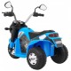 Motocicleta electrica MiniBike roti din plastic scaun tapitat 71x53x57 cm putere 6V - Albastru
